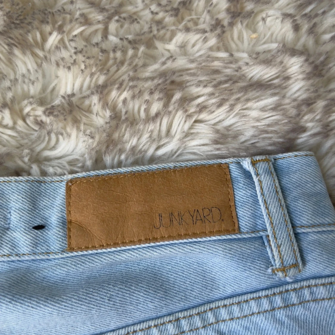 Junkyard ljusblå wide leg jeans - 3