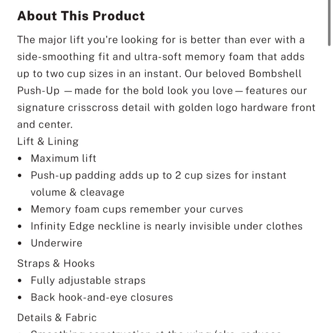 Bombshell Add-2-Cups Smooth Push-Up Bra - Victoria Secret - 1