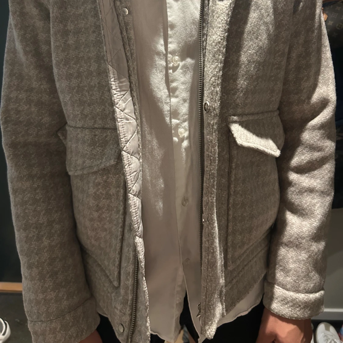 Grå rutig jacka från These Glory Days - 3