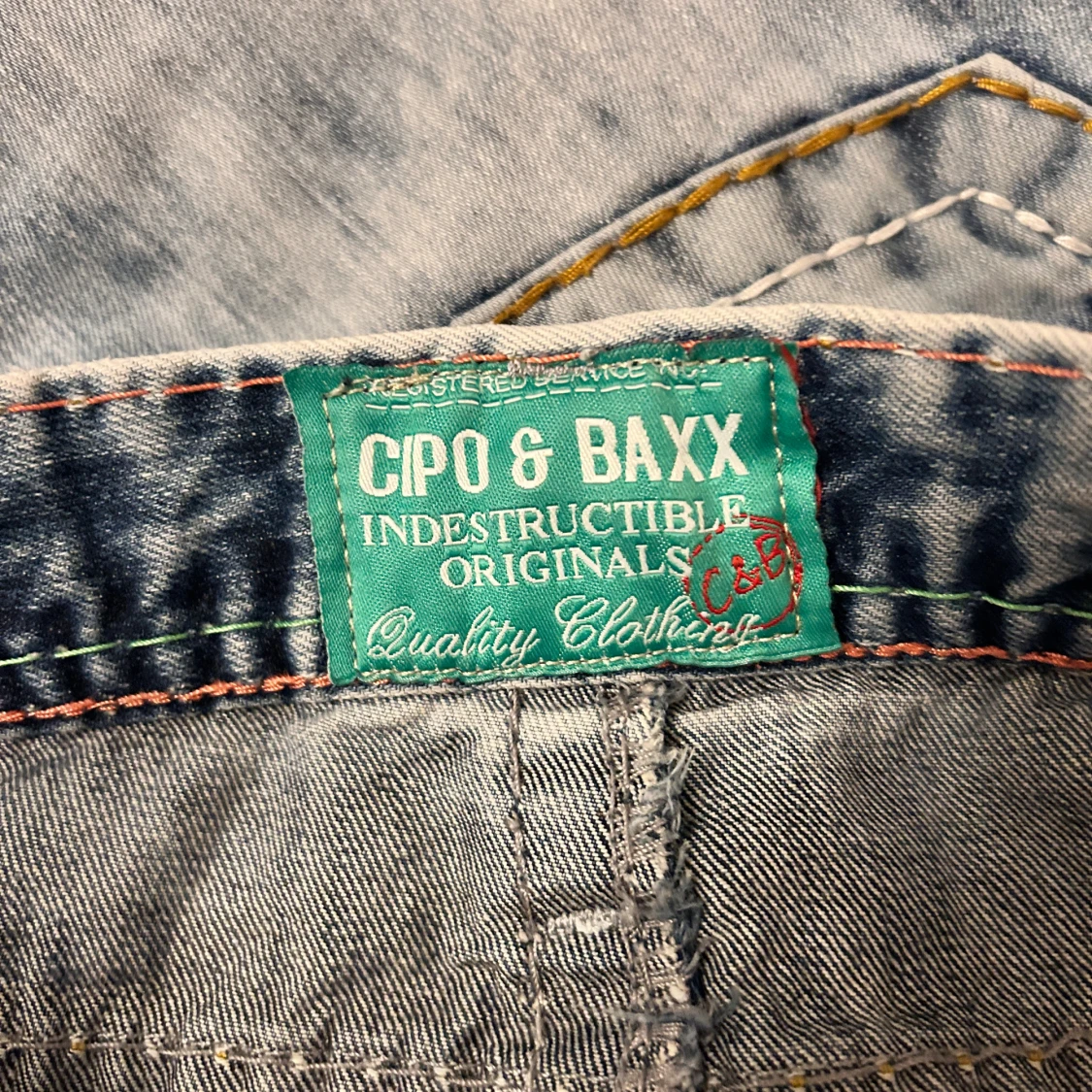 Blå jeans från Cipo & Baxx W33 L32 - 2