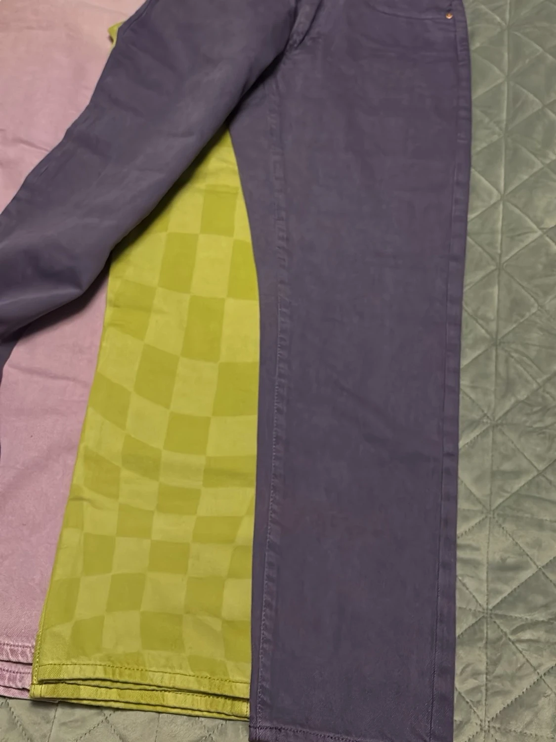 Färgglada raka jeans i olika färger - 1