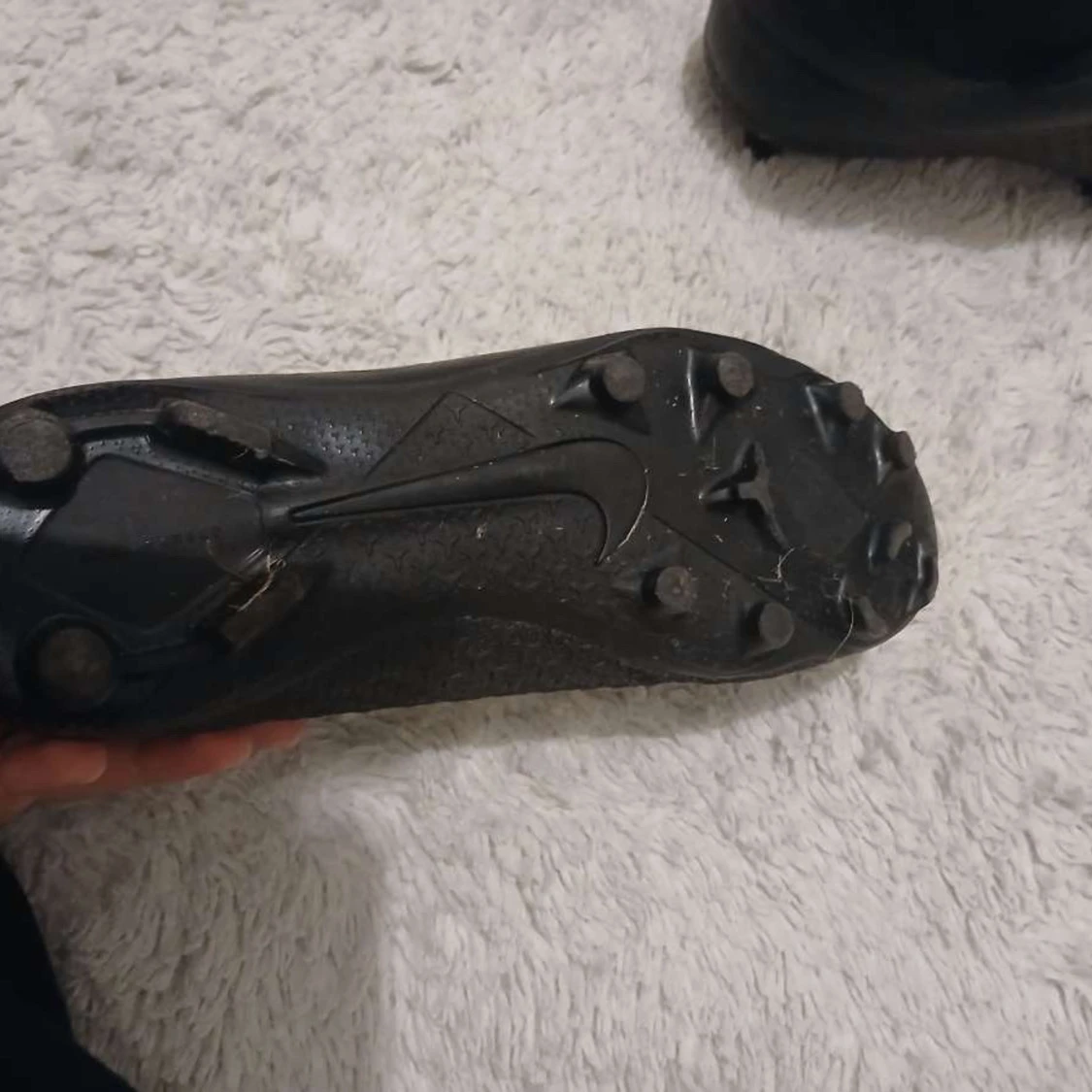 Svarta Nike fotbollsskor med dobbar - 1