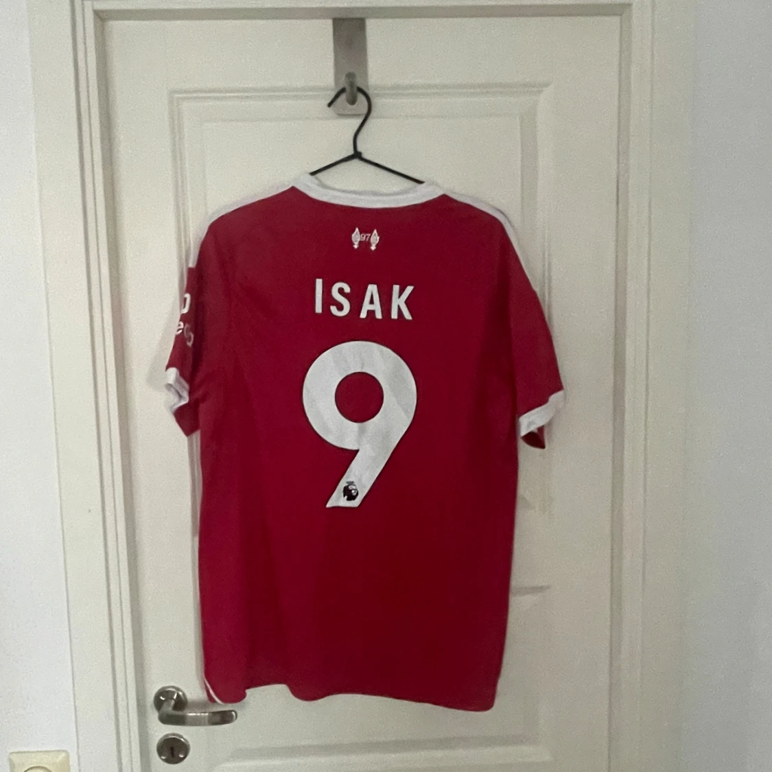 Liverpool röd fotbollströja Adidas L - 1