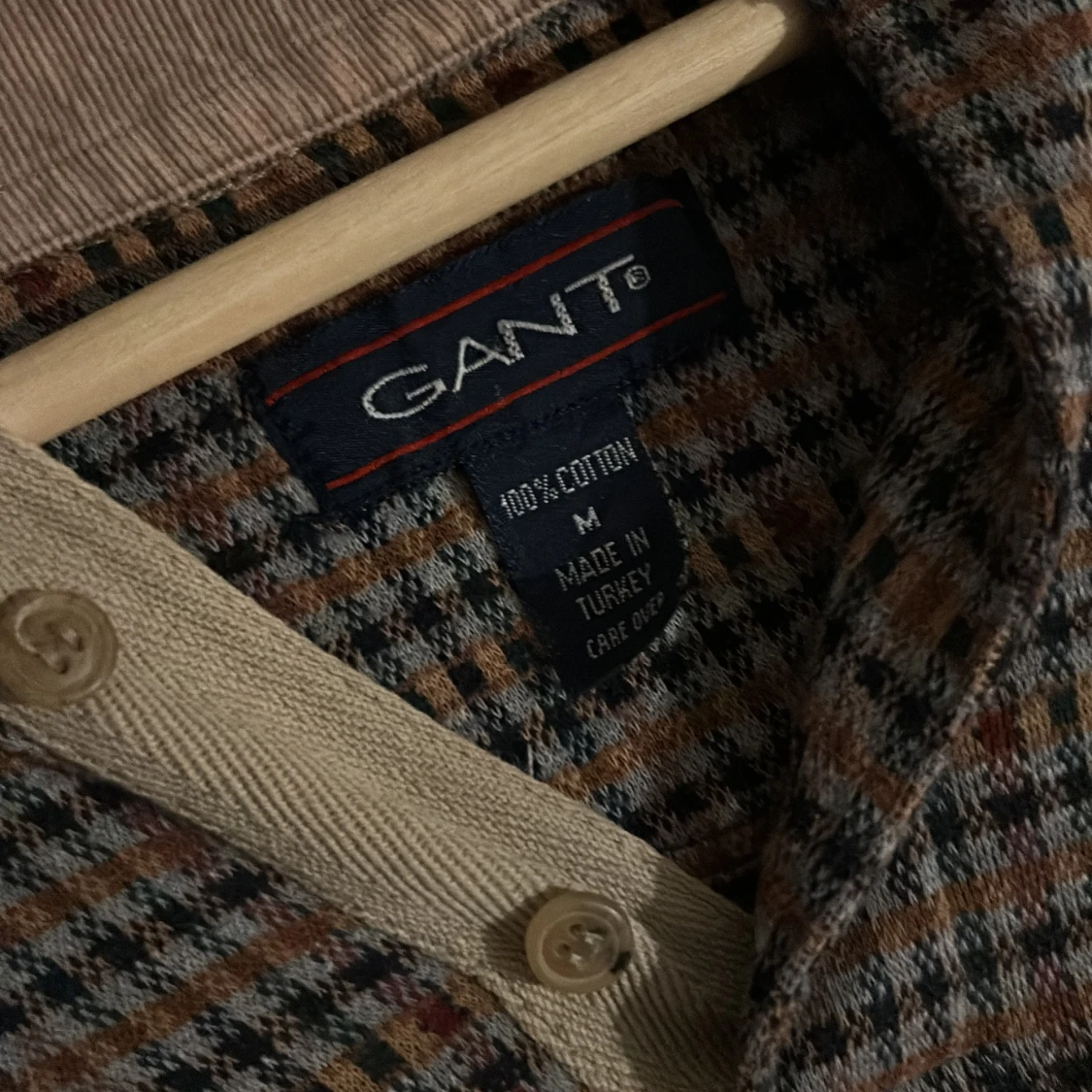 Rutig pikétröja från GANT i bomull - 2