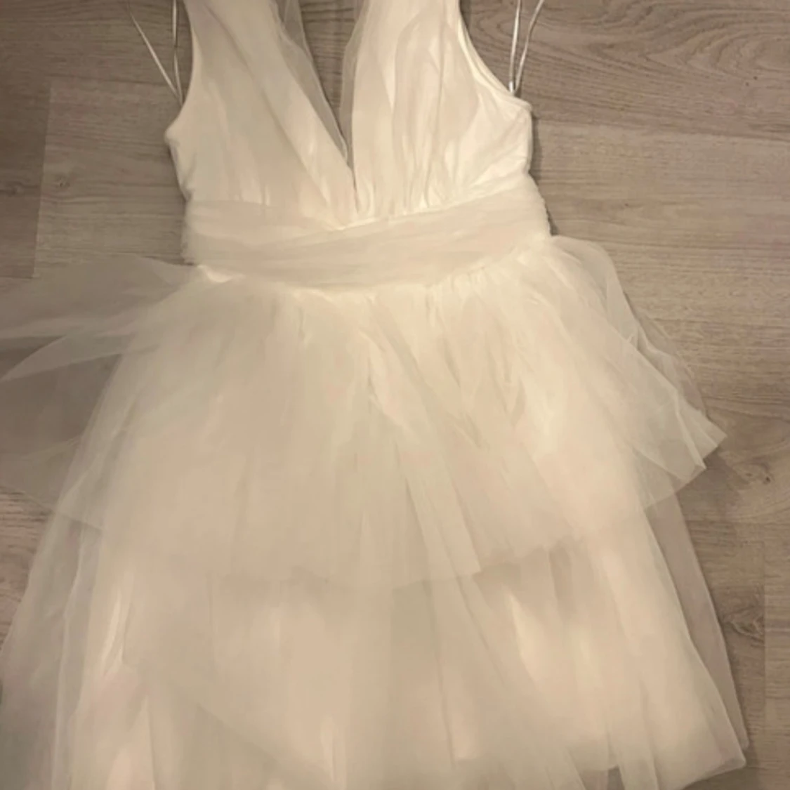 Vit  studentklänning  - 2