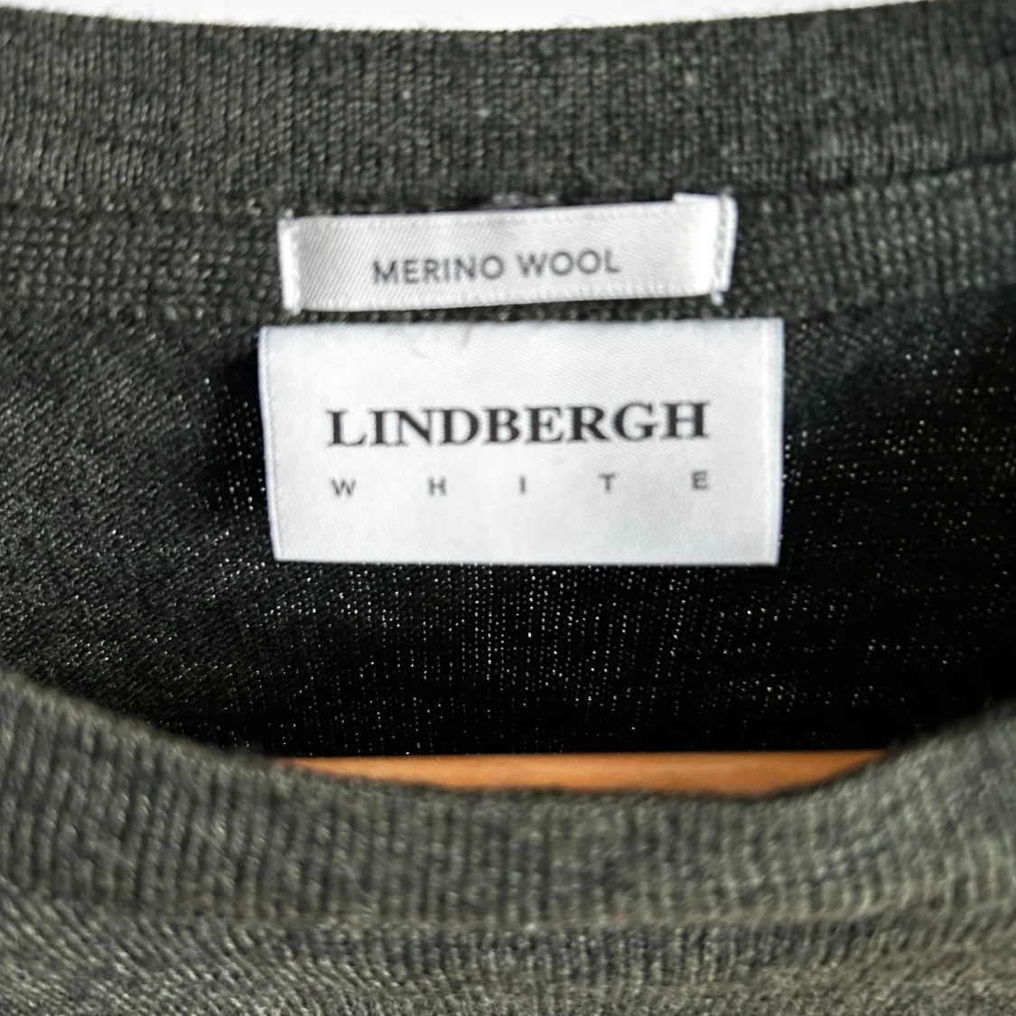 Mörkgrön merinoullströja Lindbergh - 1