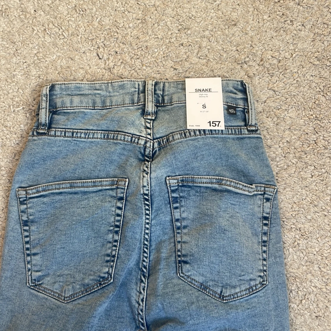 Ljusblå skinny jeans från lager 157 - 3