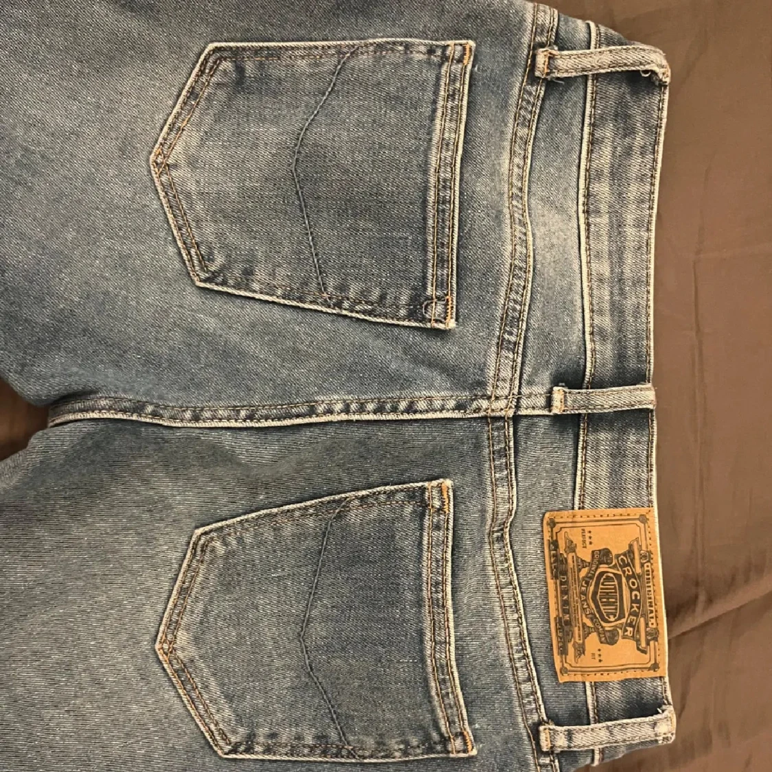 Blå bootcut jeans från Crocker - 3