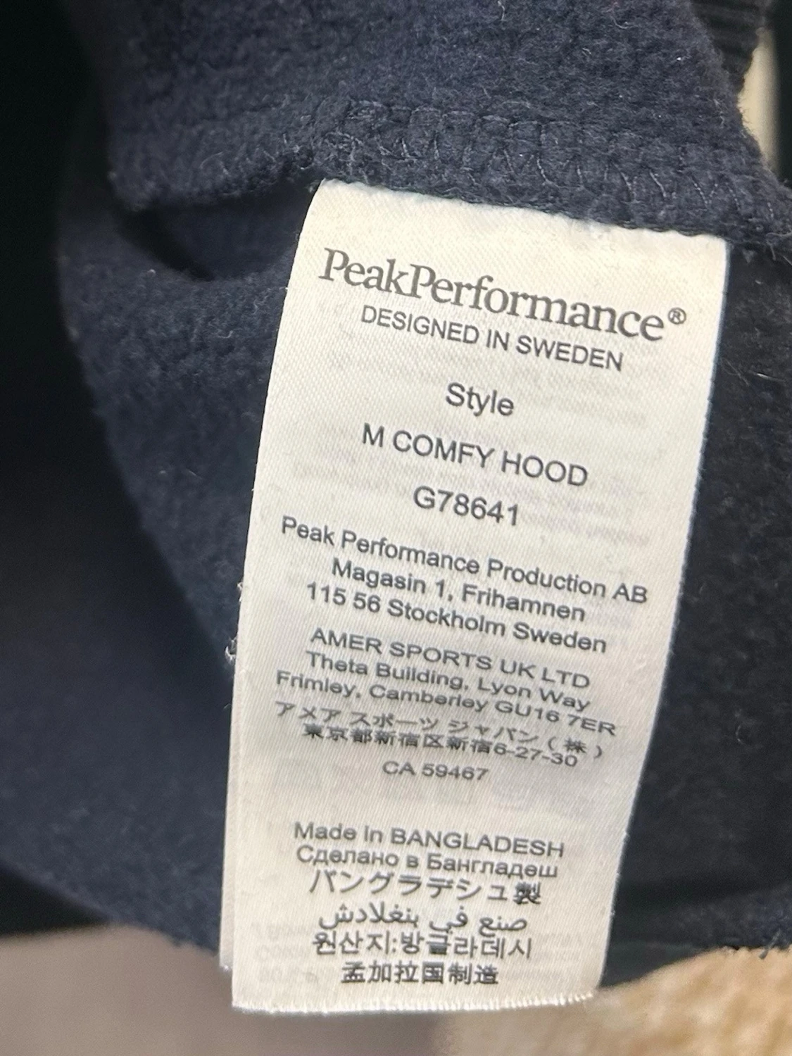 Blå hoodie Peak Performance - 3