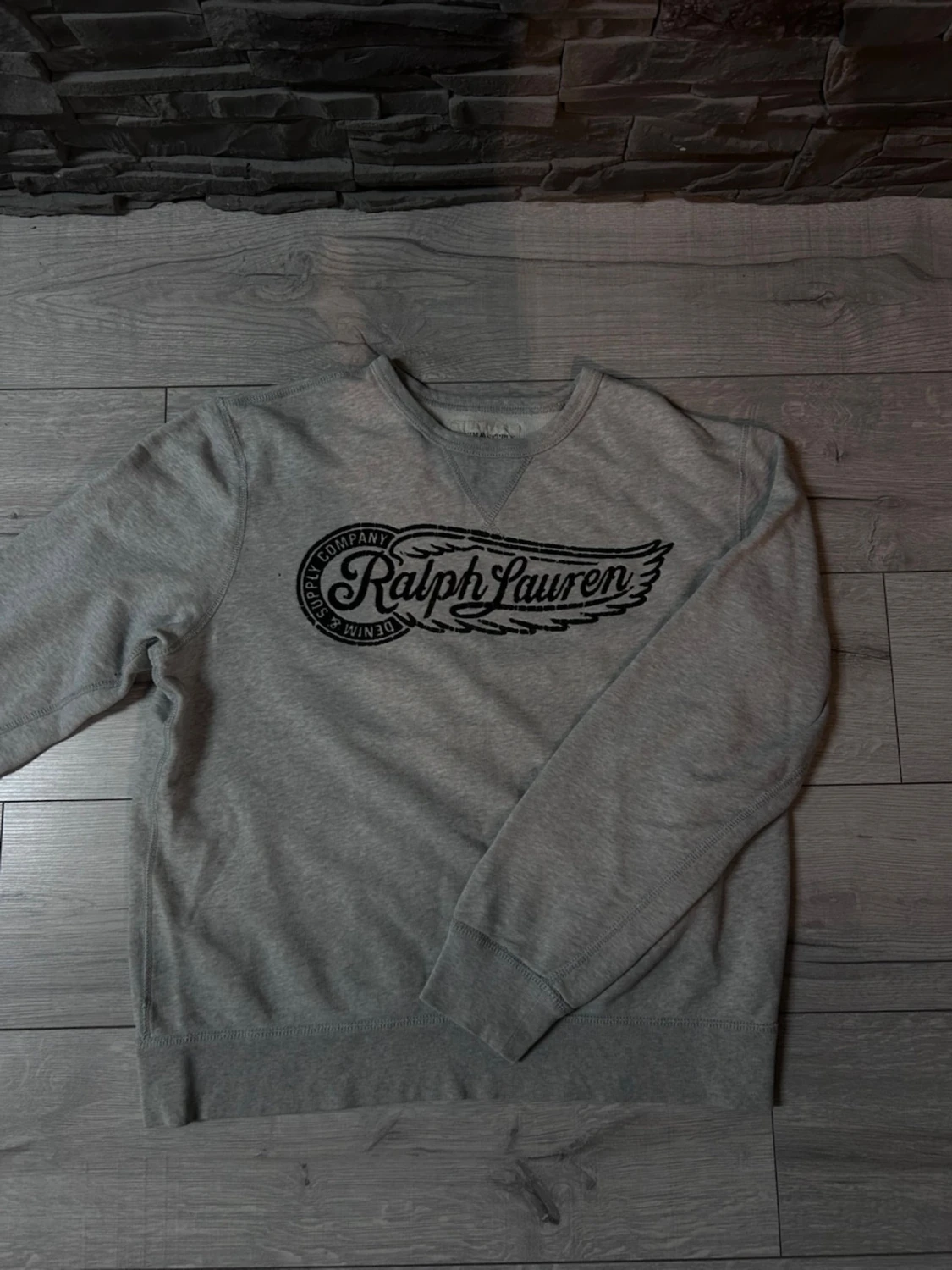 Grå sweatshirt från Ralph Lauren XL - 2