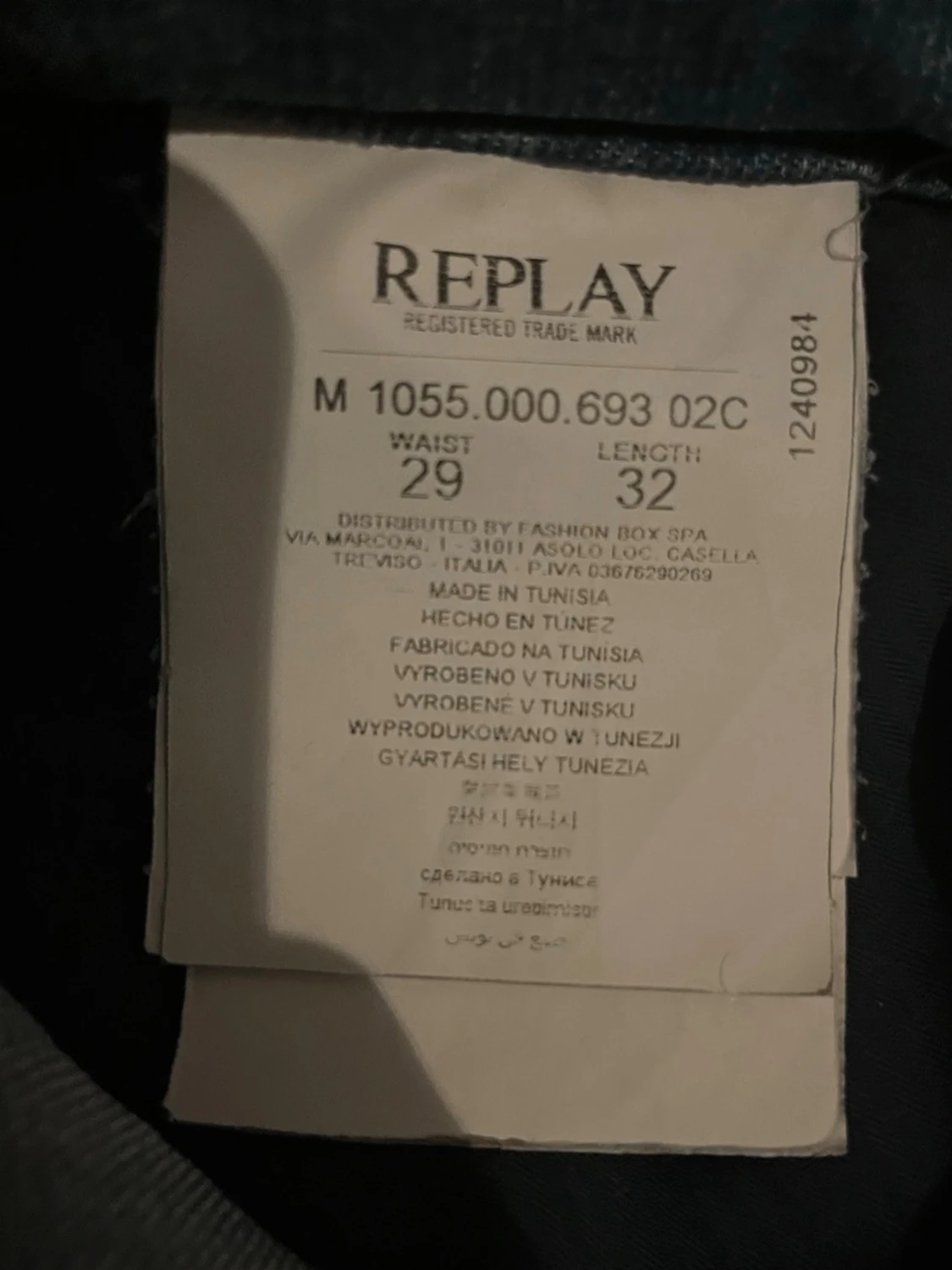 Blå Replay Anbass jeans W29 L32 - 2