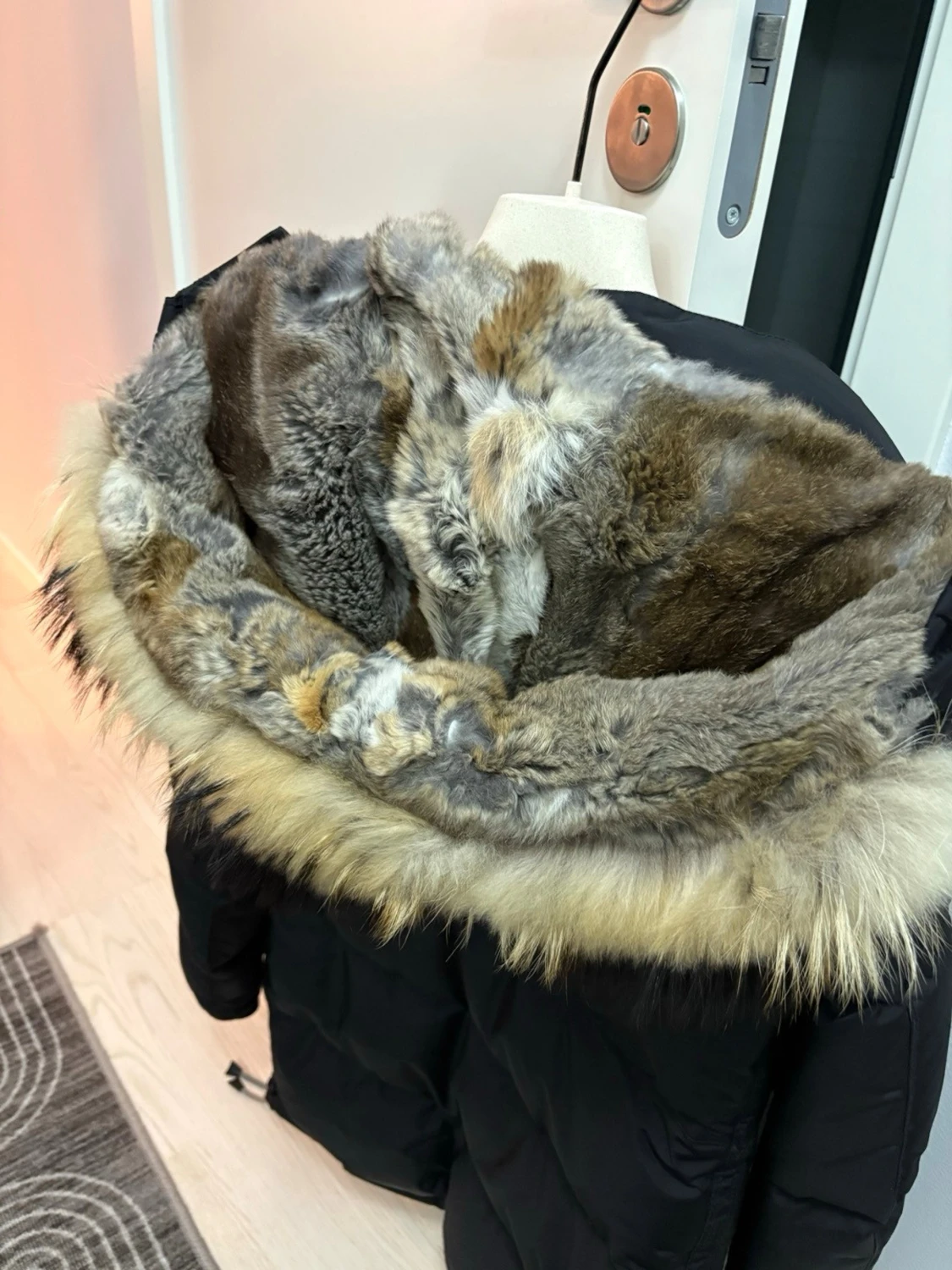 Svart Parajumpers Long Bear  - 4