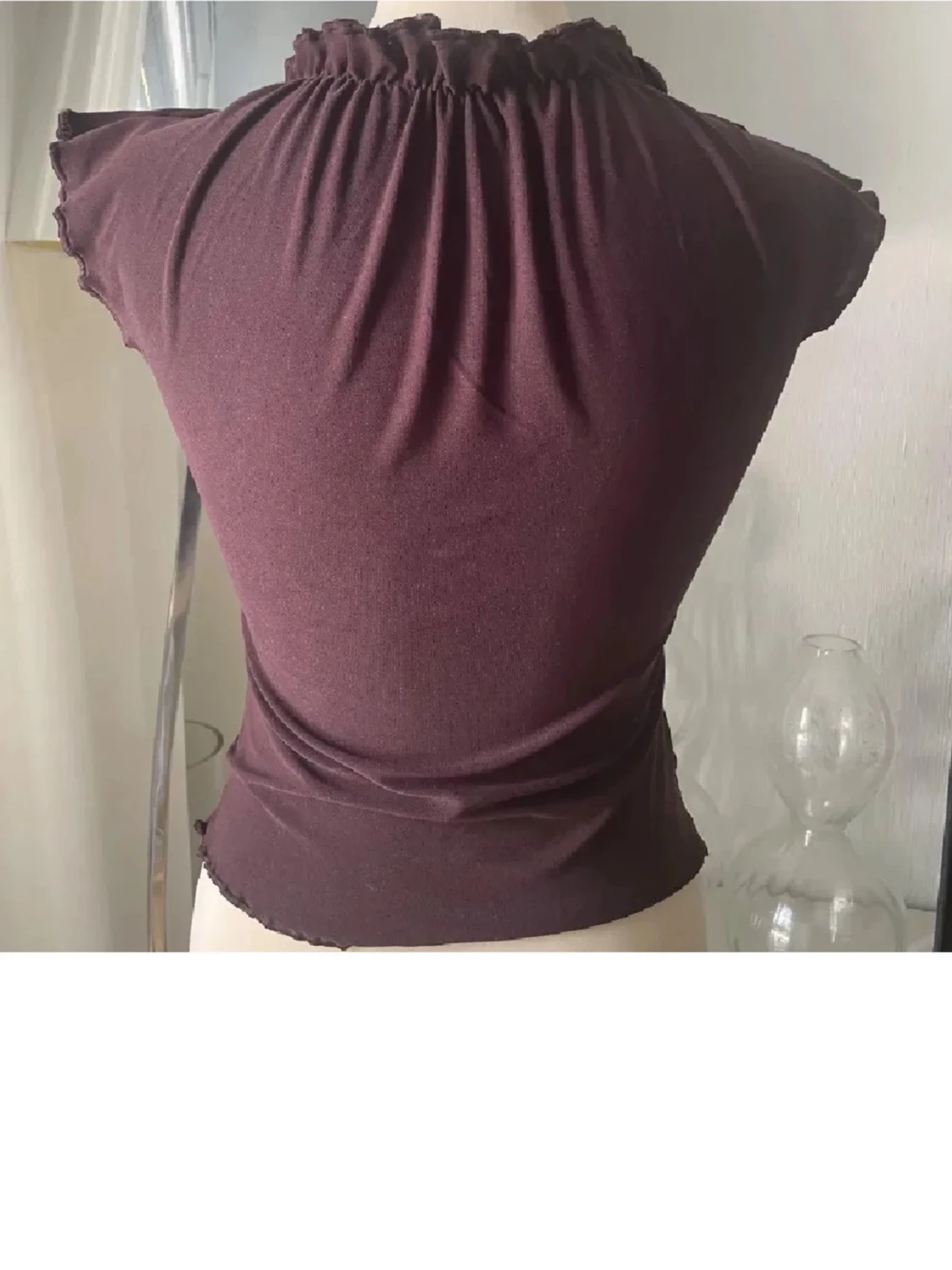  omlott topp med volang - 1