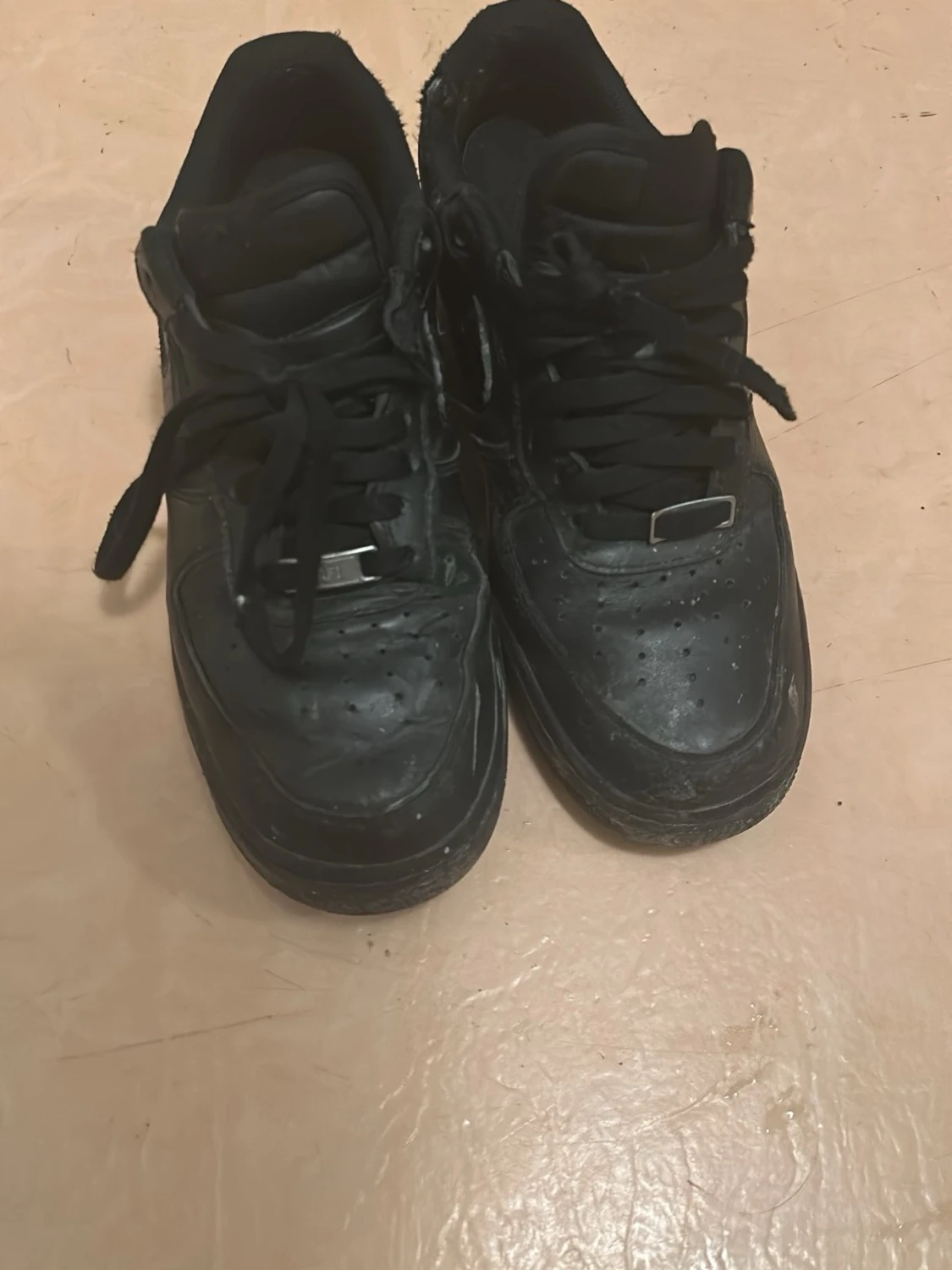 Svarta Nike Air Force 1 skor - 2