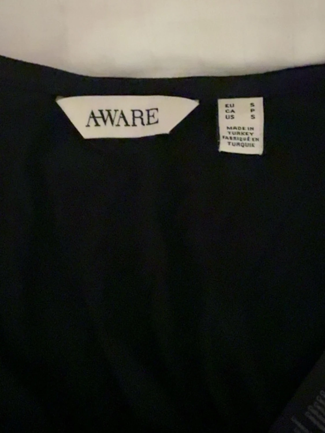 Svart långärmad topp med öppen rygg - 2