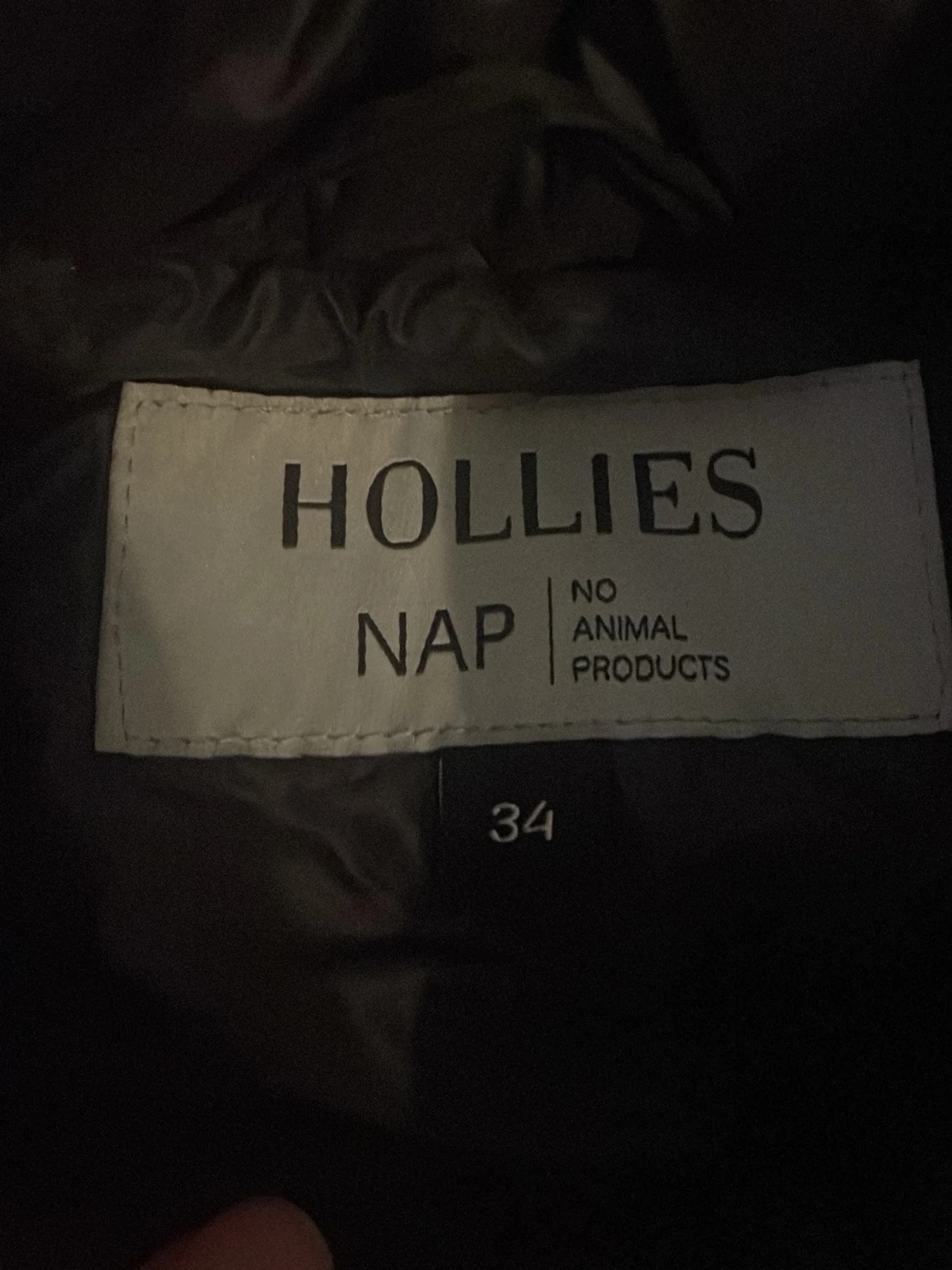 Svart kappa från Hollies med huva - 4