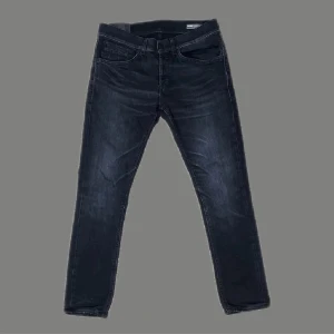 Dondup george jeans - Snygga svarta jeansbyxor med en skinny passform. De har en klassisk design med fem fickor och knappgylf. Perfekta för en stilren look. 