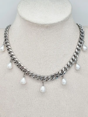 Handgjort halsband  - Kedjetjocklek-9mm .Nickelfri. Högkvalitativ rostfritt stål 316 .