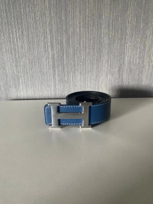 Hermes bälte blå  - 10/10 skick 
