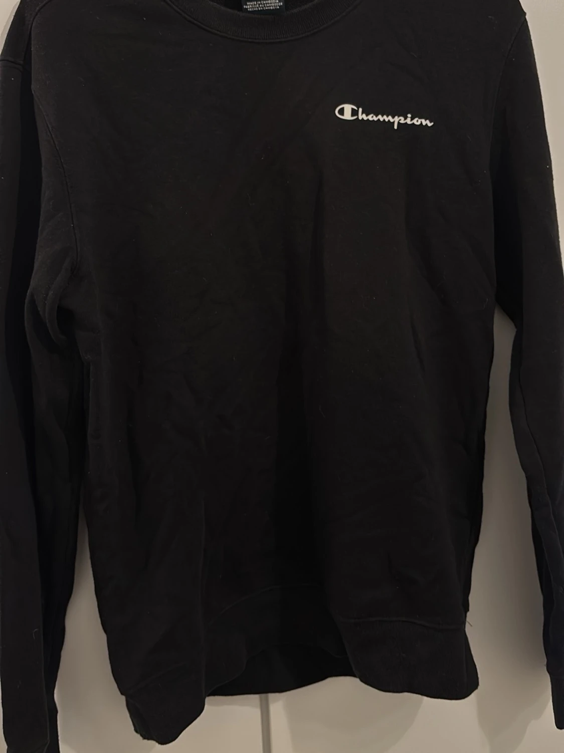 Svart Champion sweatshirt i bomull - 1