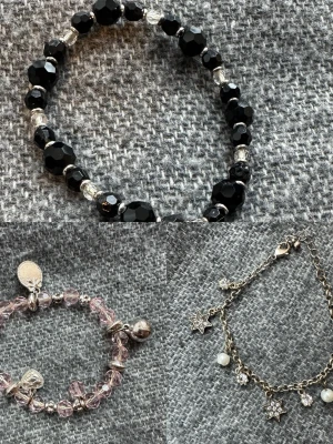 Armband  - 3 armband som var för sig kostar 20 kr men alla tillsammans kostar 45 kr 