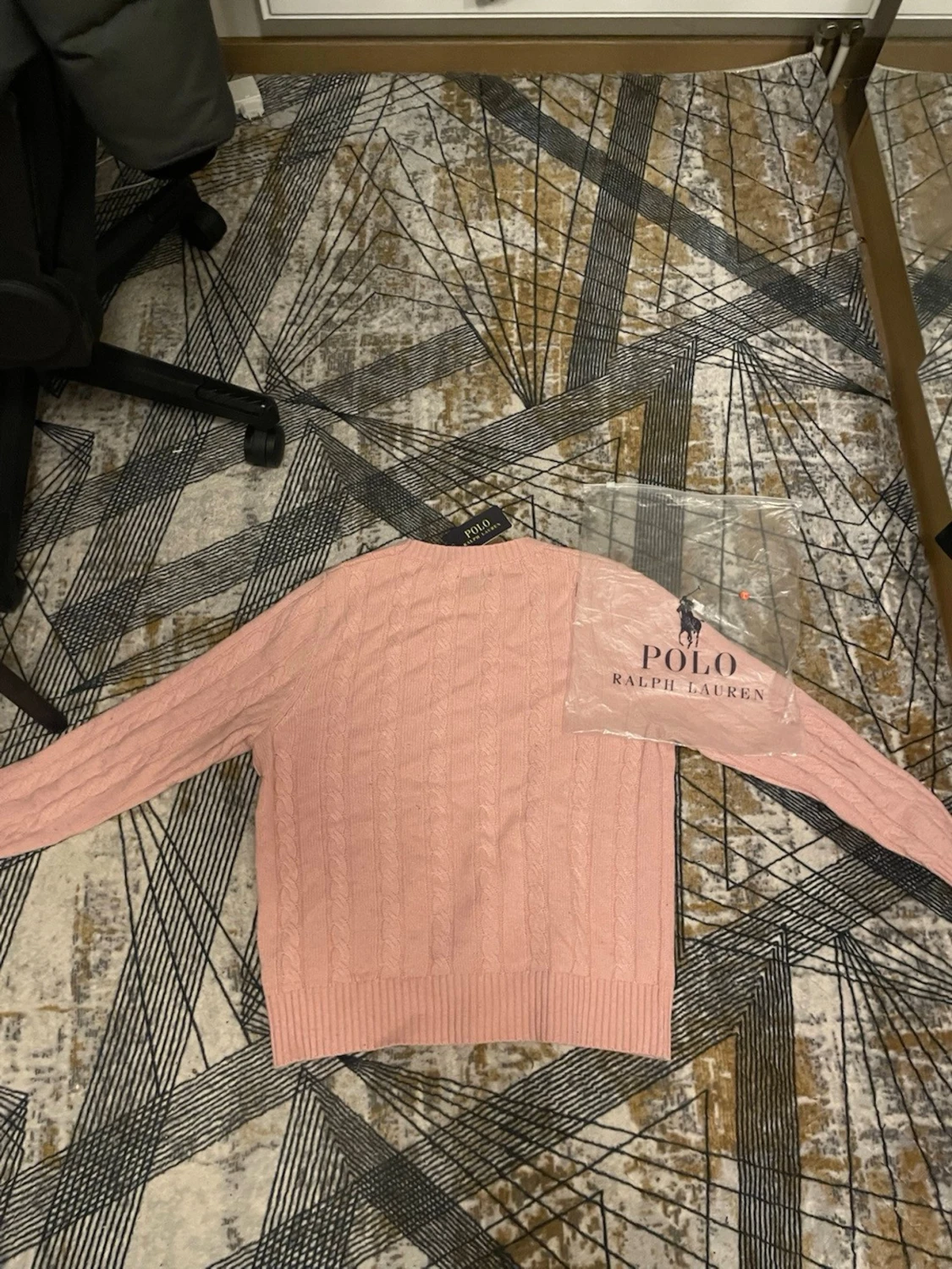 Ljusrosa stickad tröja Polo Ralph Lauren - 2