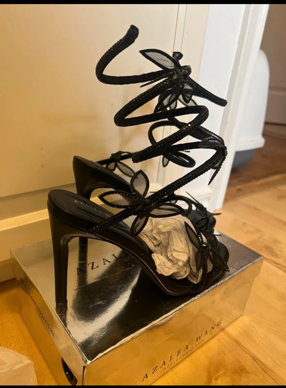 Svarta sandaler med höga klackar Azalea Wang - 2