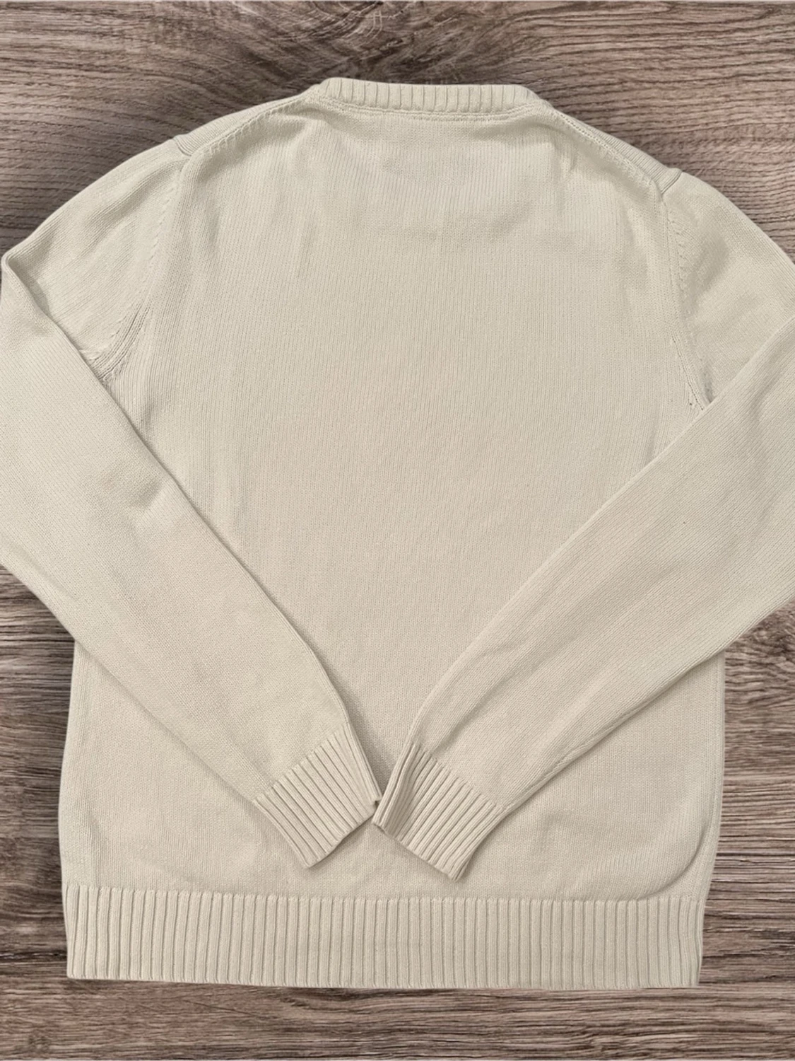 Vit stickad tröja Morris Gents M - 1