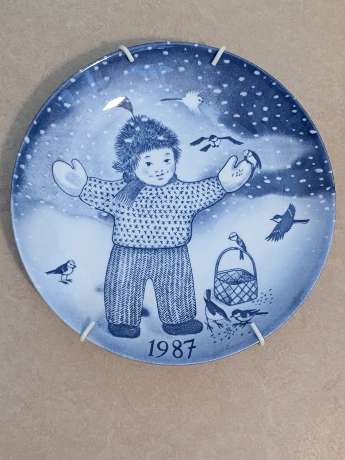 Jultallrik nr 21 - 1987 Limited edition av Paul Hoff