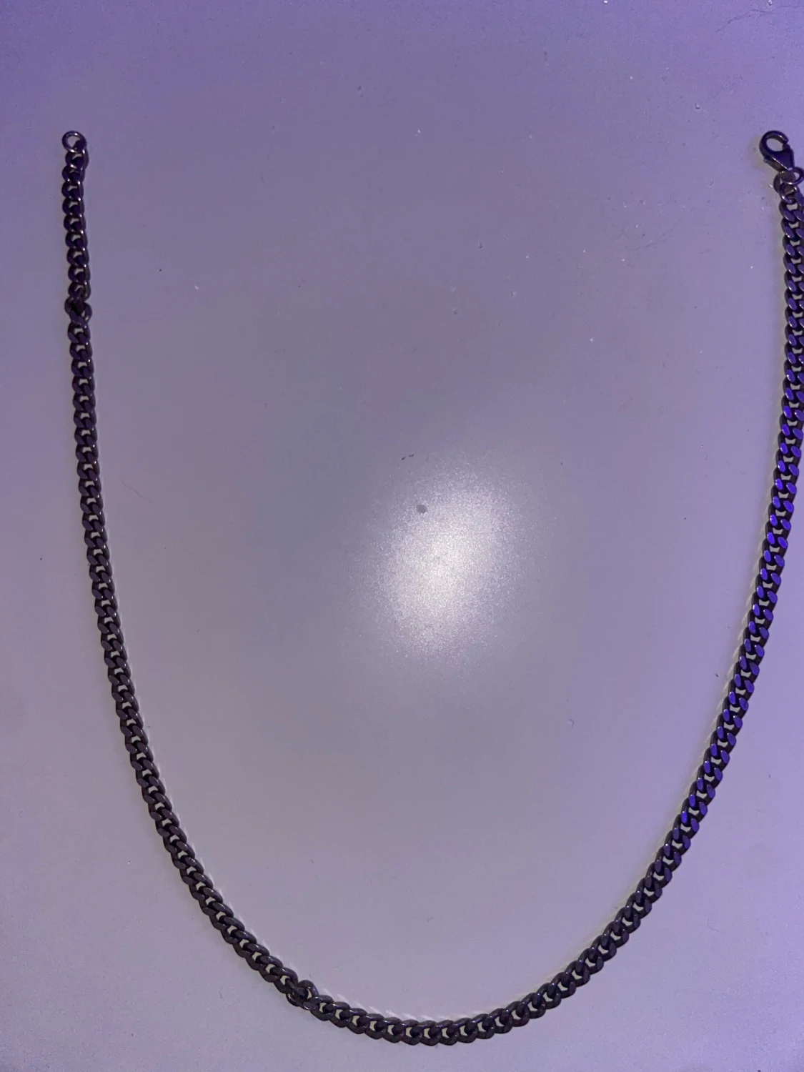 Silver herr halsband kedja - 2