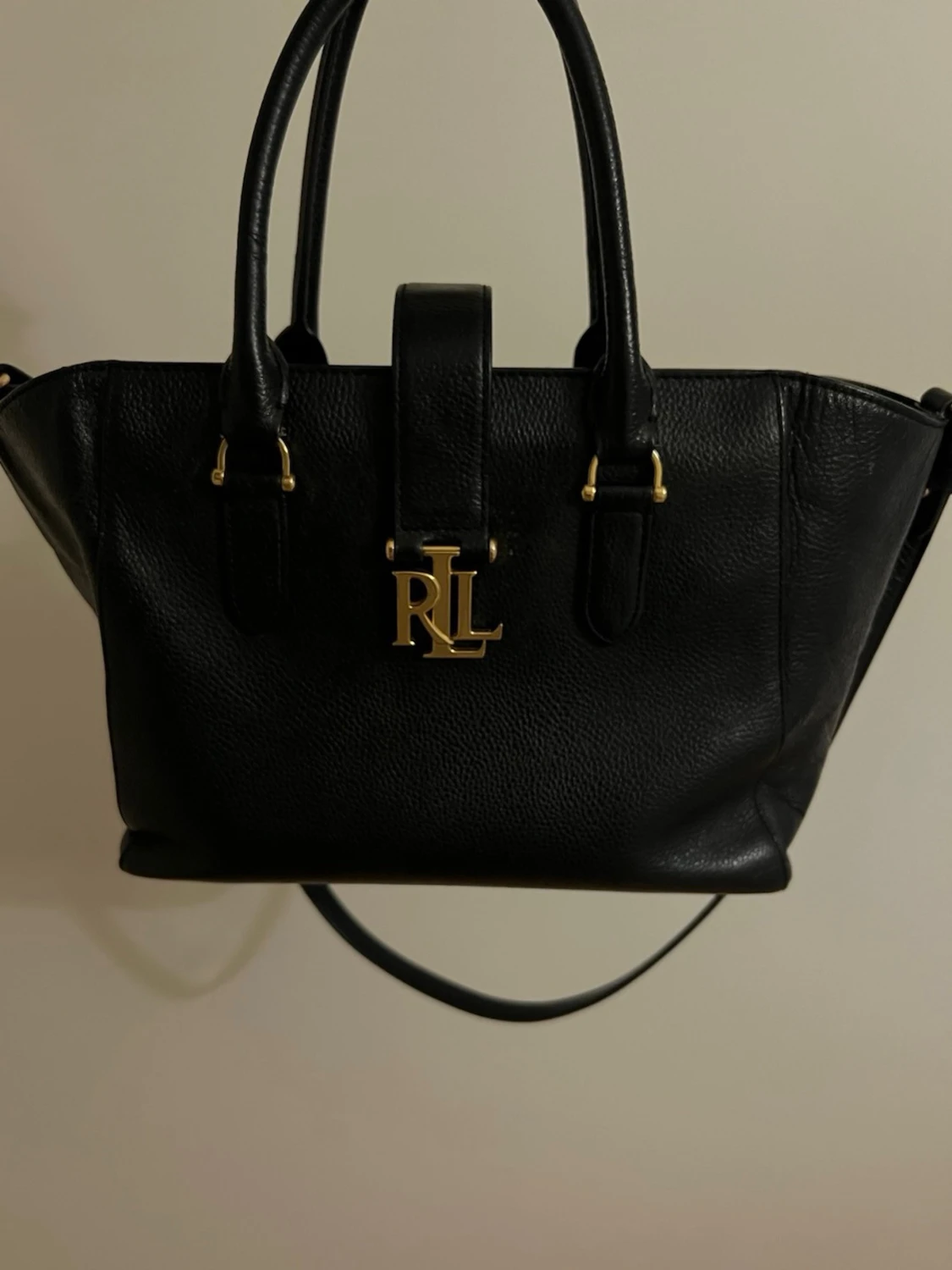 Svart handväska från Ralph Lauren