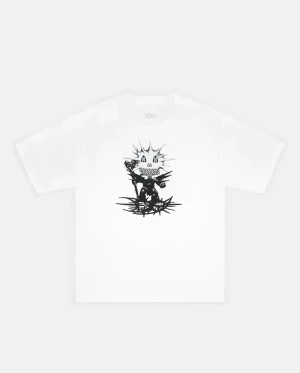 Drain Gang upper realm vit T-shirt [L] - Vit drain gang upper realm T-shirt i storlek L från deras turné 2022, använd fåtal gånger och i bra skick. Möts i Stockholm eller fraktas