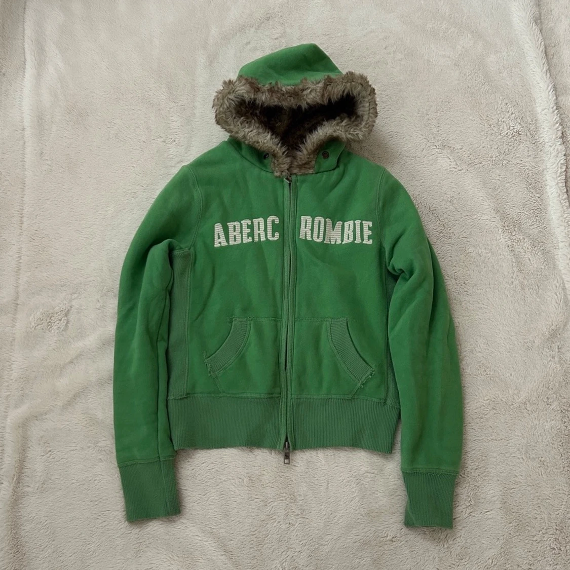 Abercrombie & fitch zip med foder och päls  - 1