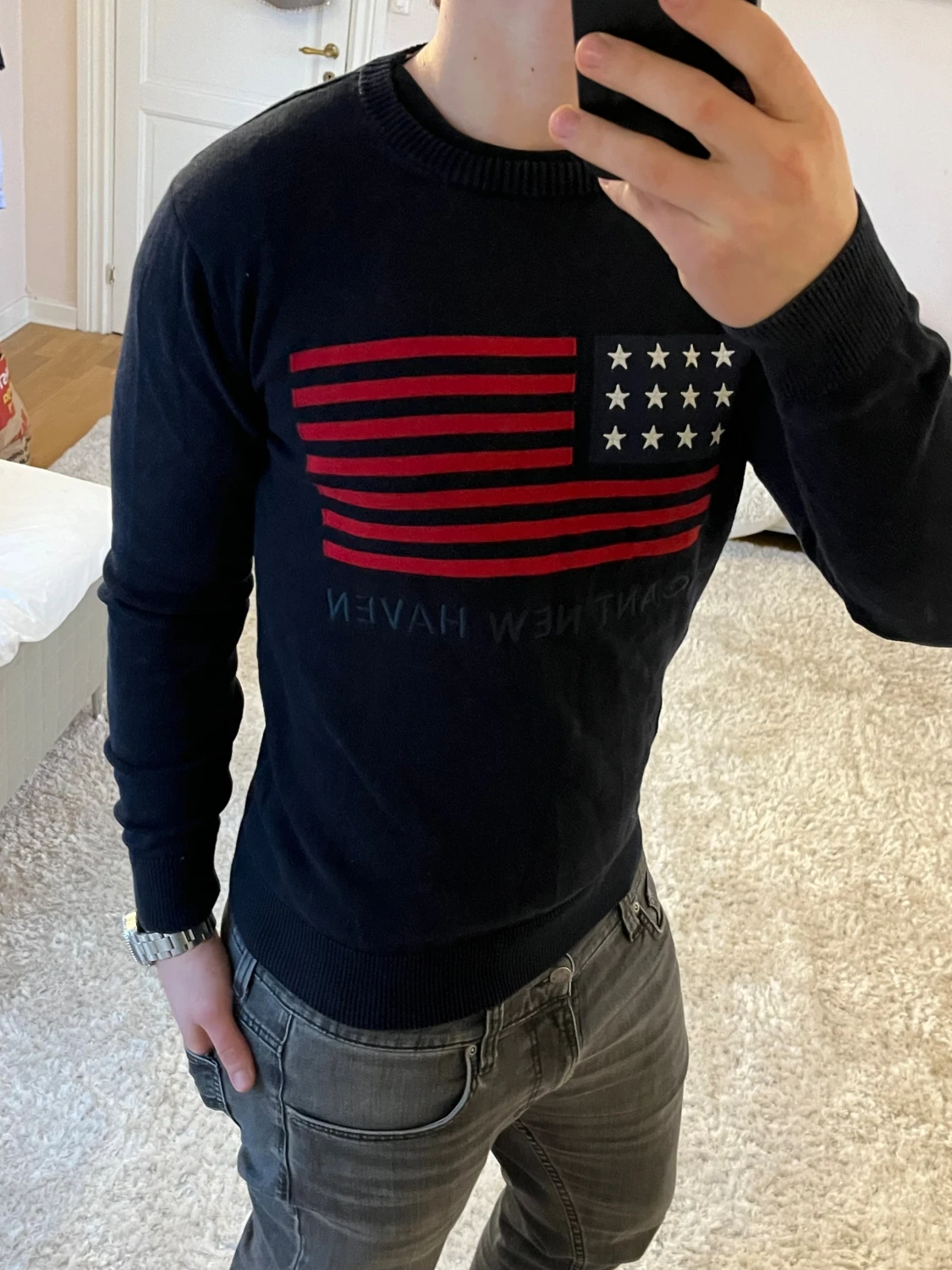 Gant sweatshirt med usa föagga - 2