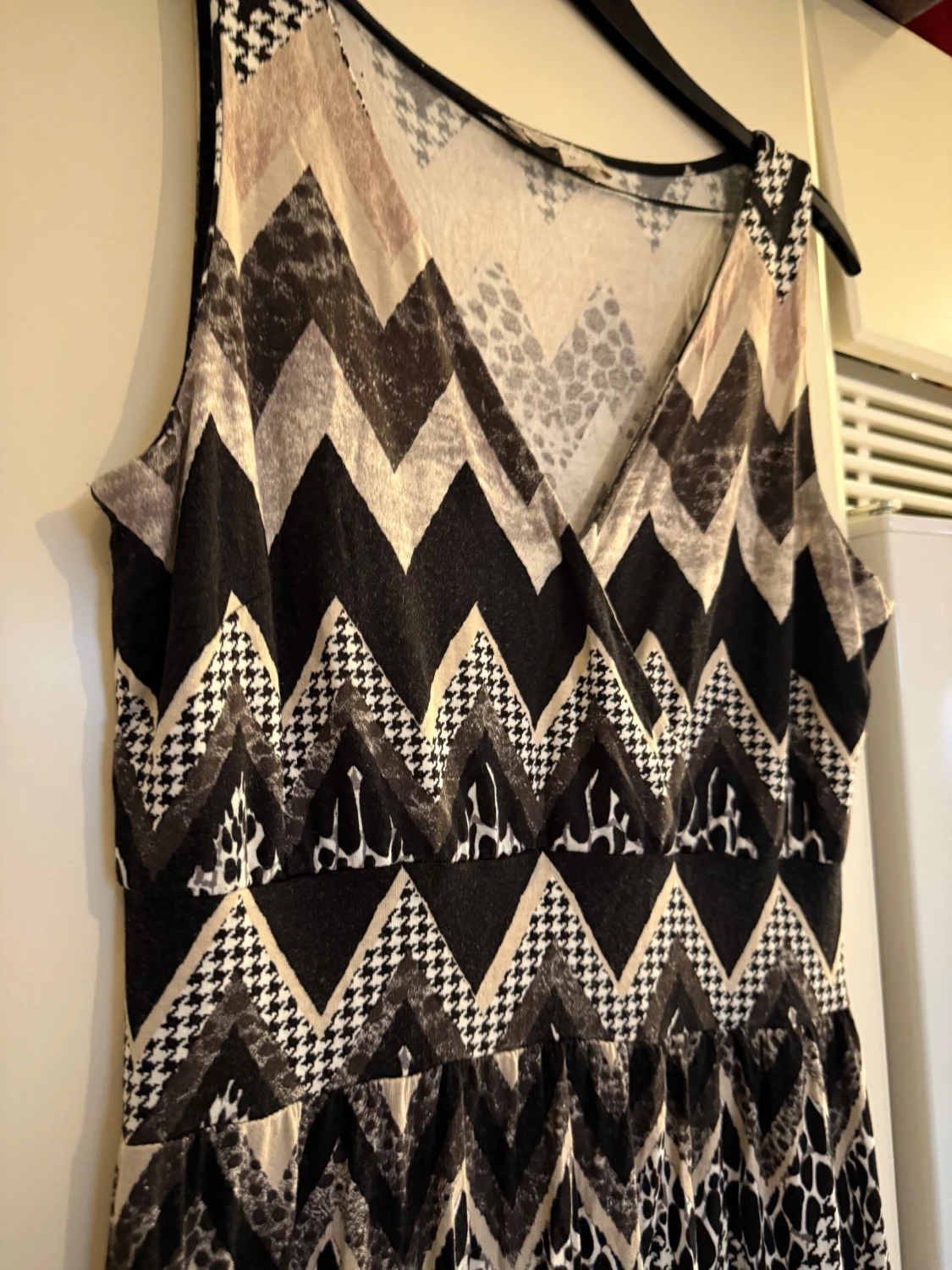 Lång mönstrad klänning från Cream - 3