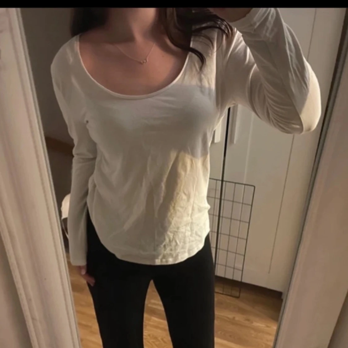 Vit långärmad topp från H&M - 2