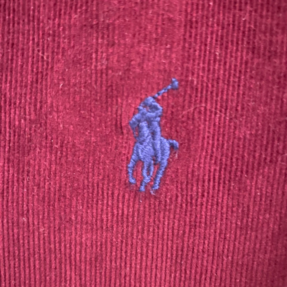 Vinröd manchester-skjorta Ralph Lauren - 3