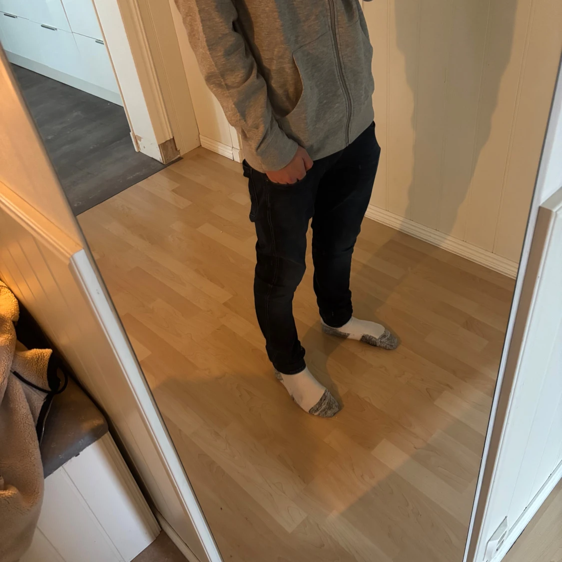 Grå hoodie från U.S. Polo Assn. - 2