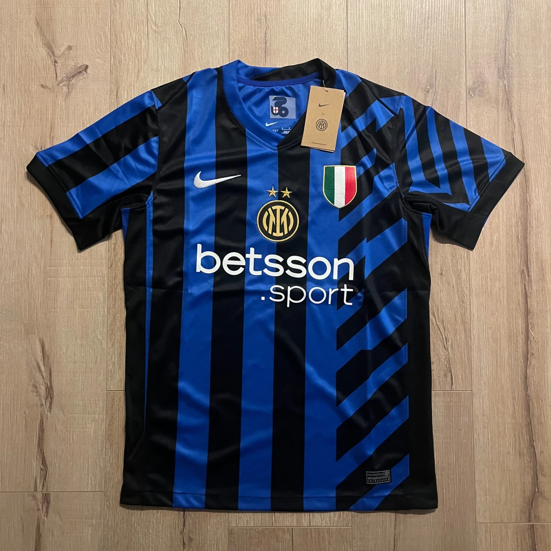Inter Milan blå-svart matchtröja Nike S