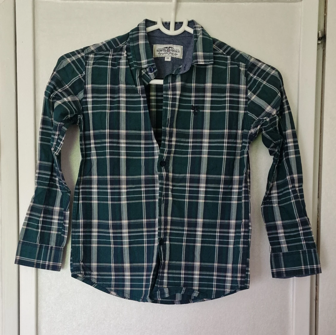 Grönrutig skjorta från Hampton Republic