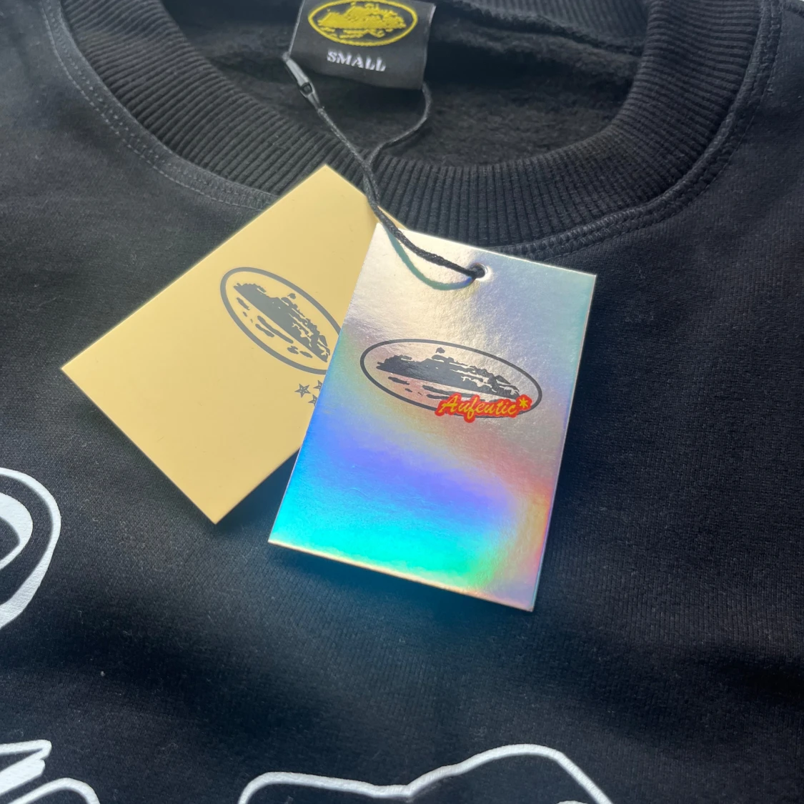 Svart oversized tröja från Corteiz med tryck - 2