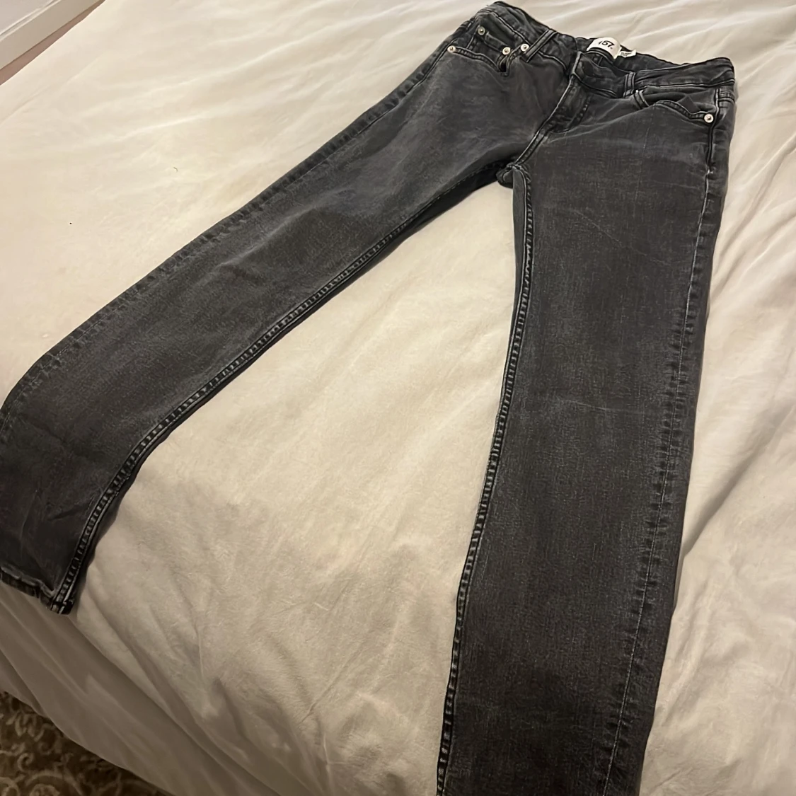 Blå och svarta jeans från 157 - 4