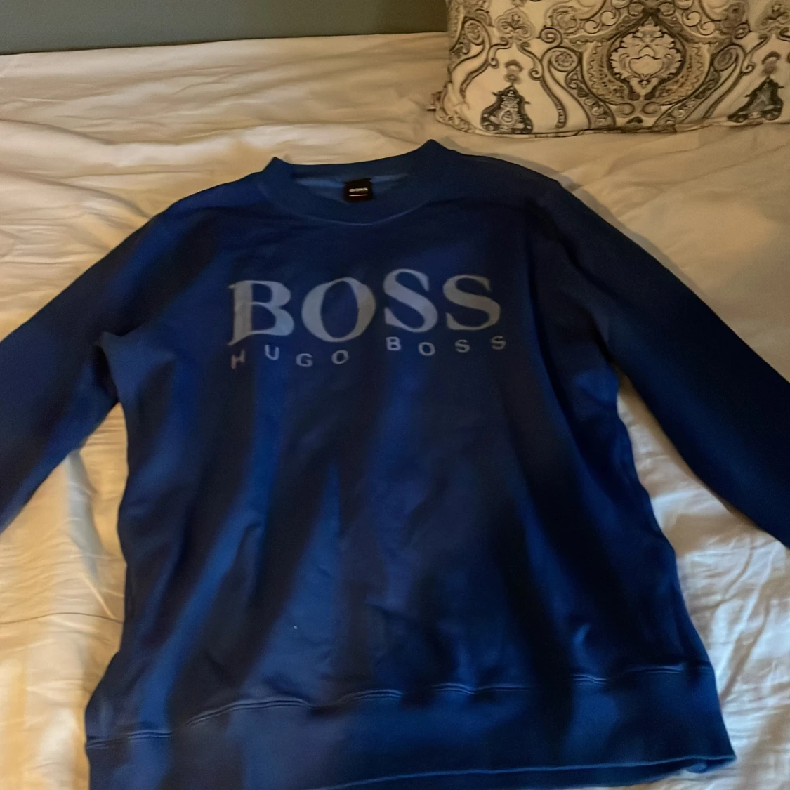 Blå sweatshirt från Hugo Boss