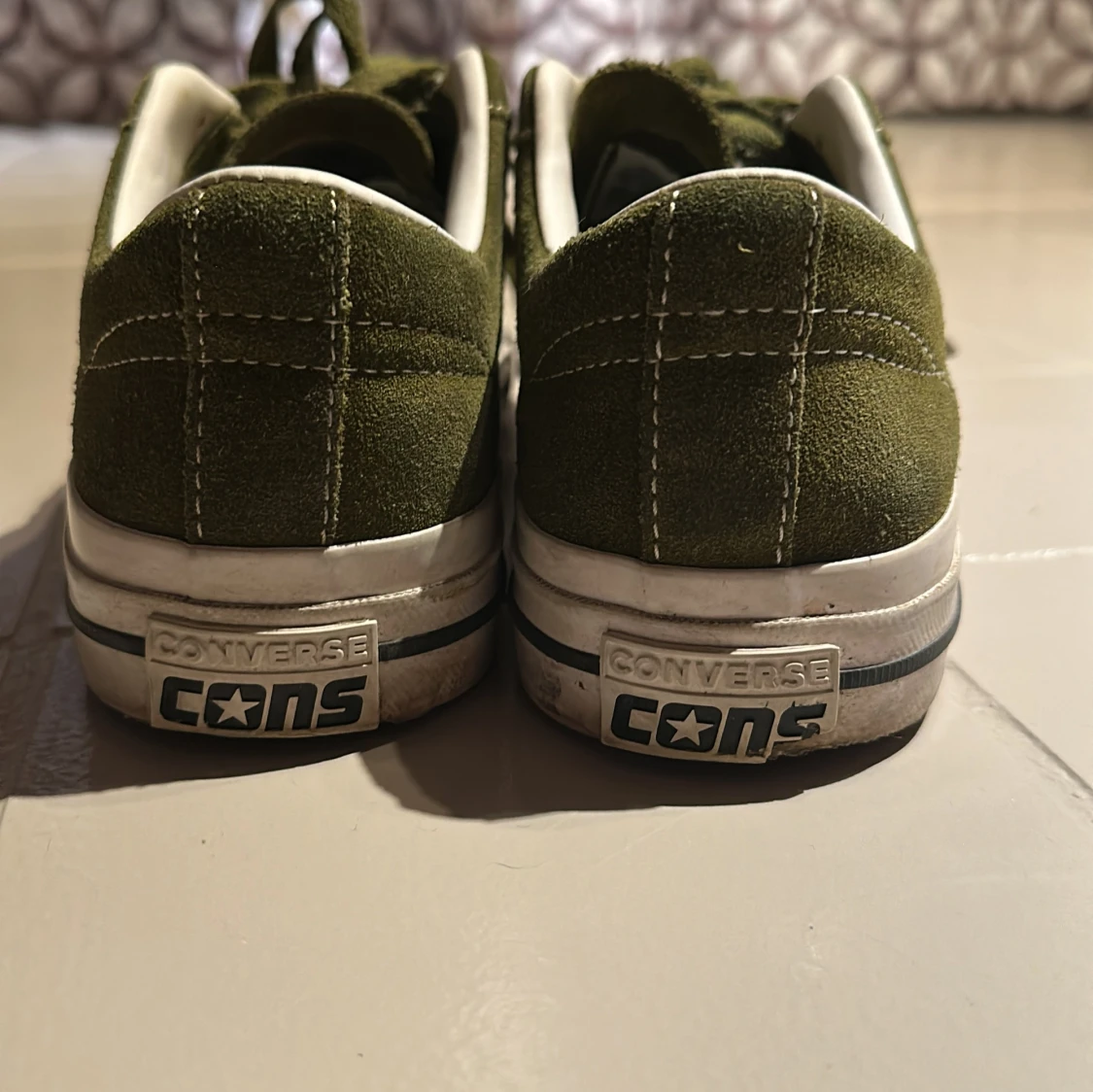 Olivgröna Converse CONS sneakers - 1