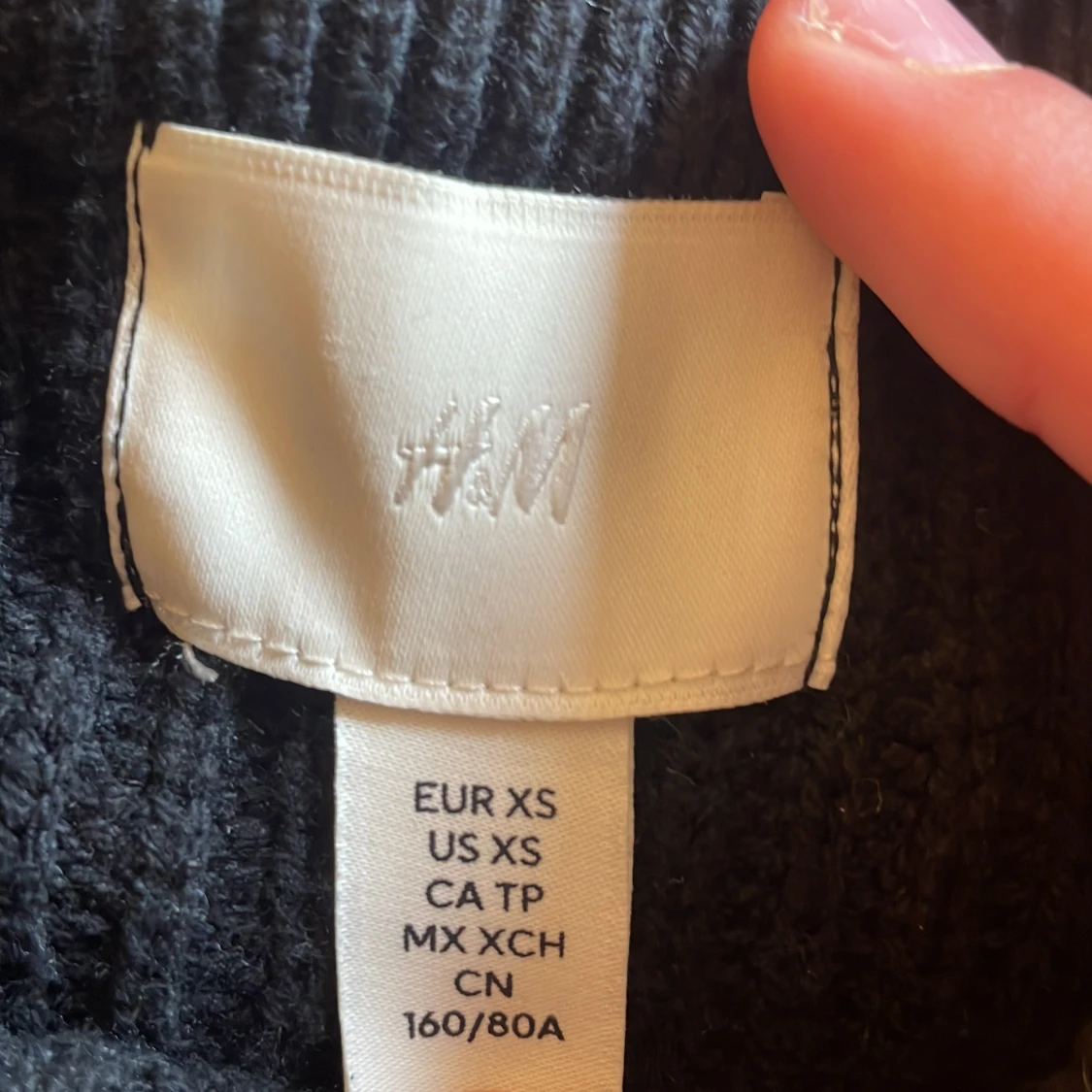 Svartvit randig stickad tröja H&M - 2