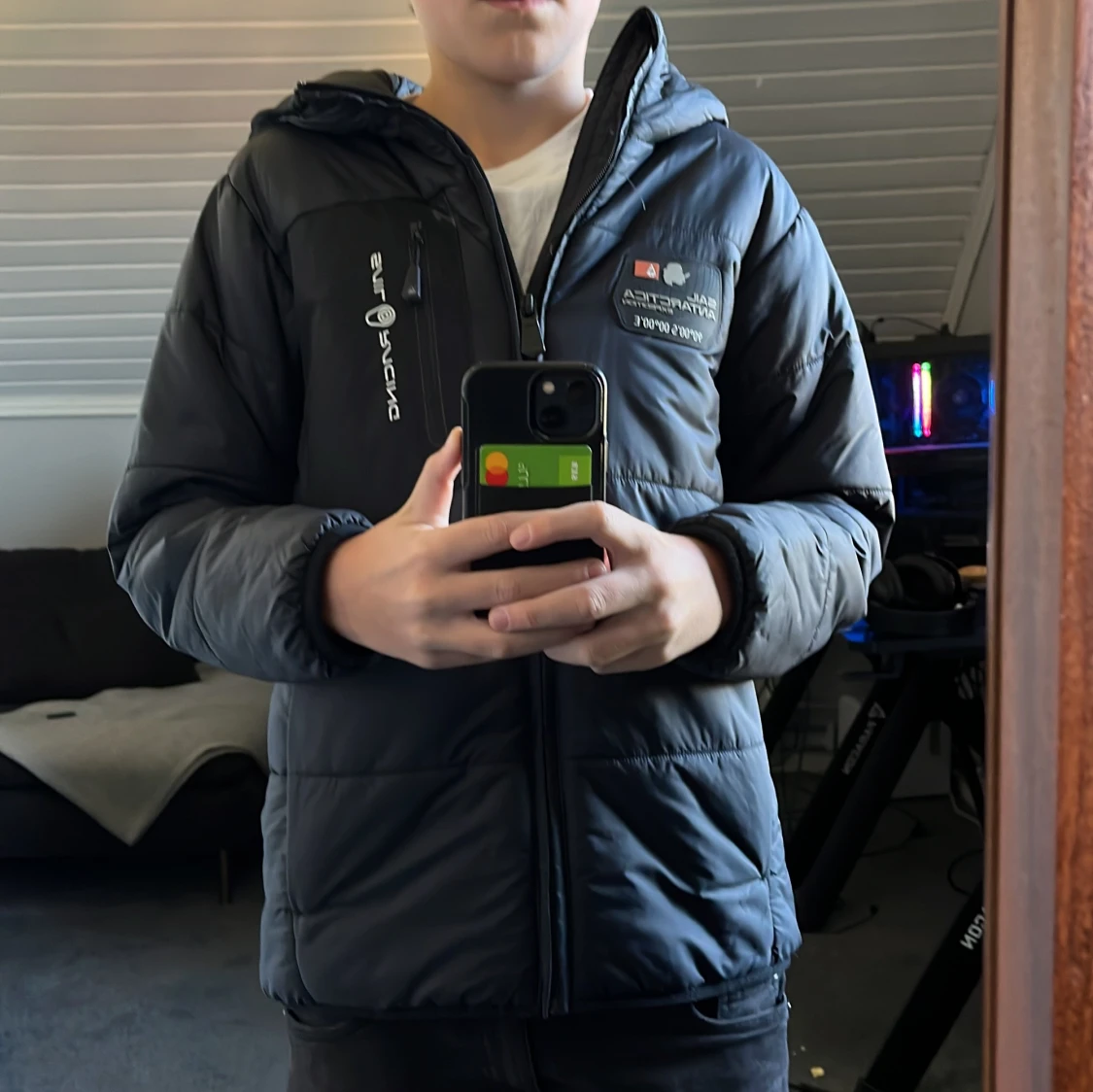 Mörkblå Sail Racing pufferjacka - 2