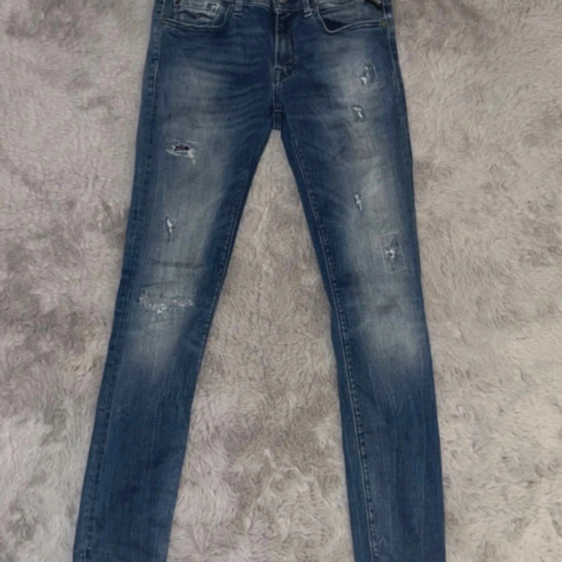 Replay blå jeans med slitningar