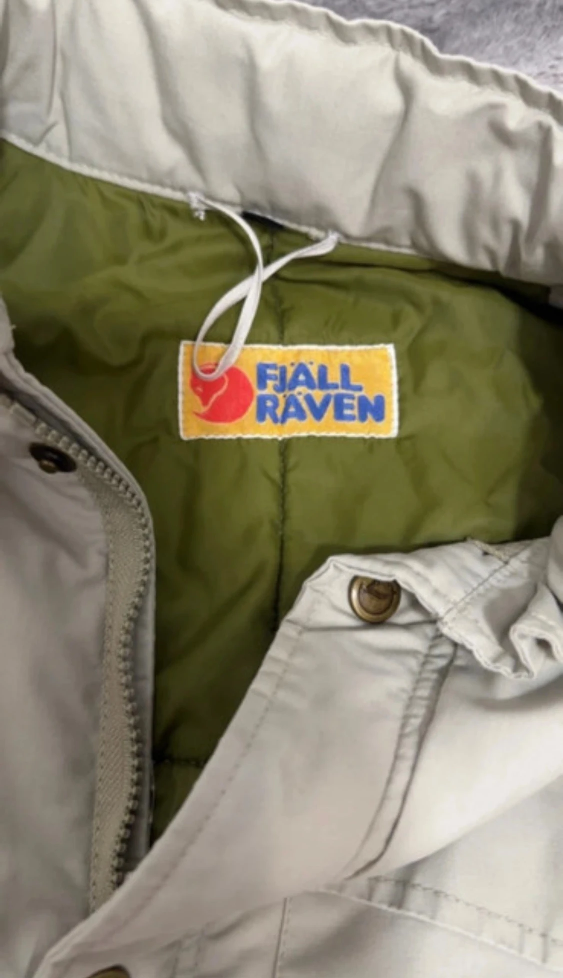 Beige Fjällräven parkajacka M - 2