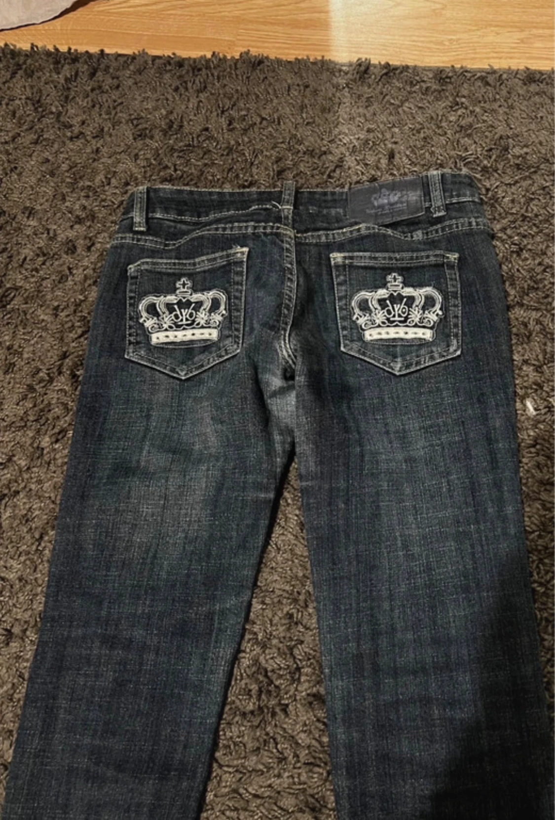 Mörkblå Victoria-Beckham jeans  - 2