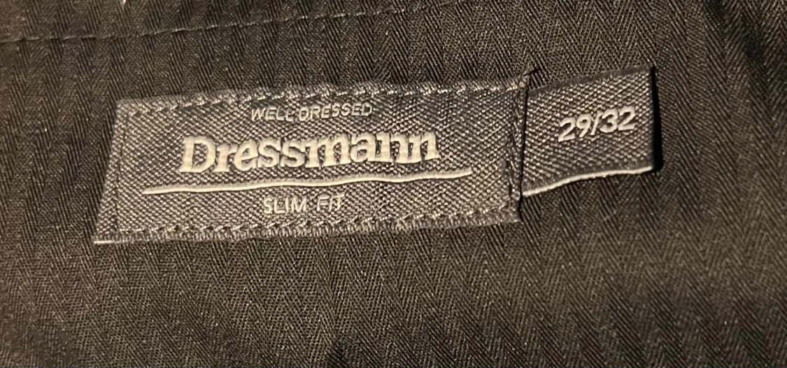 Marinblå kostym Dressmann  - 4